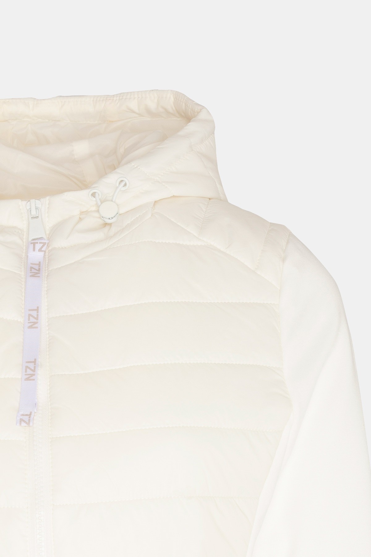 Chaqueta acolchada efecto neopreno